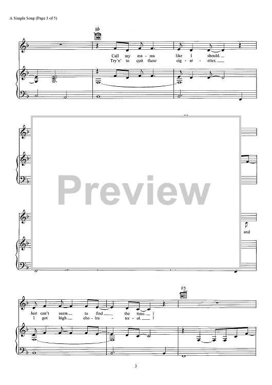 Chris stapleton best sale simple song chords