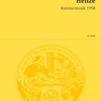 Kammermusik 1958 - Full Score