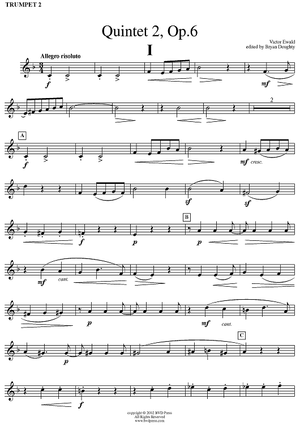 Quintet No. 2, Op. 6 - Trumpet 2