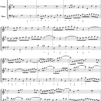 Trio Sonata in G major, movt. 4 - BWV1038 - Score