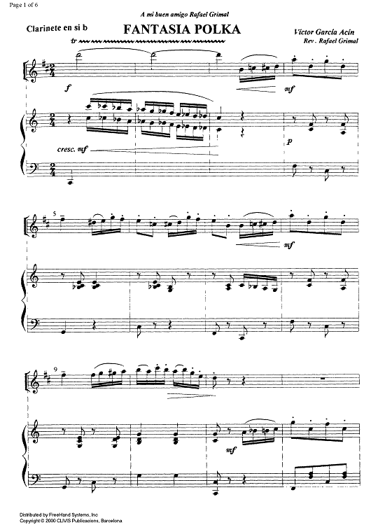 Fantasia Polka - Score