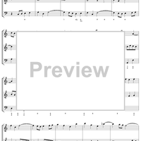 Trio Sonata in C major, movt. 2  - BWV1037 - Score