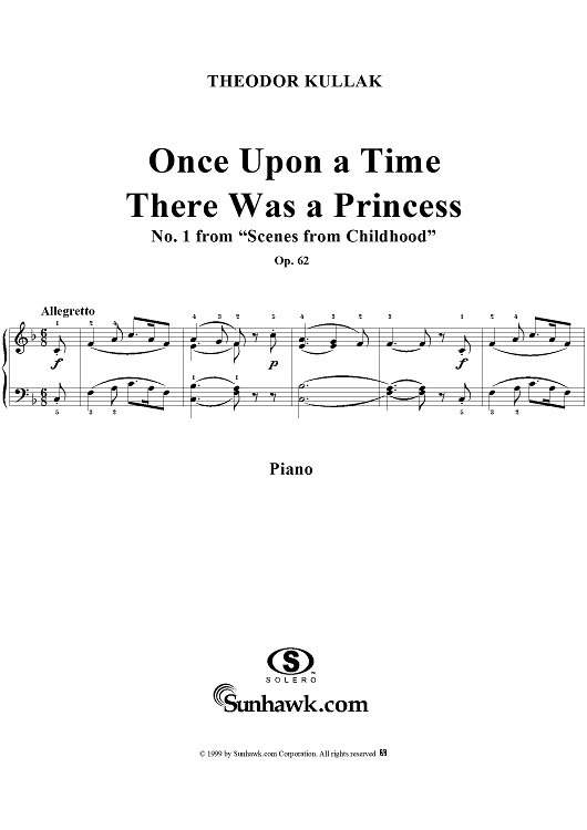 Once upon a time there was a Princess - No. 1 from "Scenes from Childhood" Op. 62