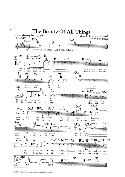 The Beauty of All Things - C Instruments