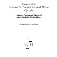 Sonata for Euphonium and Piano, Op. 104 - Preface