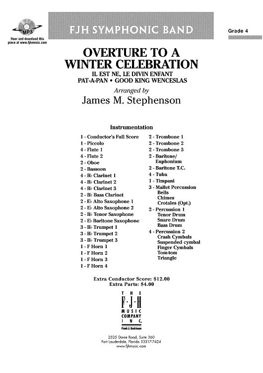 Overture to a Winter Celebration - Score