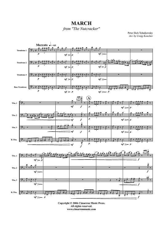 Suite from ''The Nutcracker''. Marche - Score