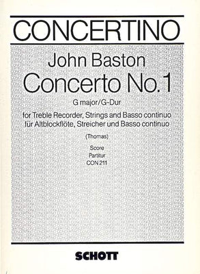 Concerto No. 1 G Major - Score