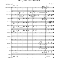 A Hymn for Howard - Score