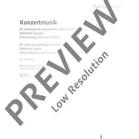 Konzertmusik - Score and Parts