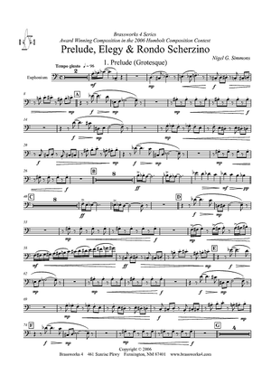 Prelude, Elegy & Rondo Scherzino - Euphonium BC