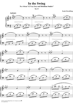 In the Swing, Op. 63, No. 4, from "Twelve Very Easy and Melodious Studies"