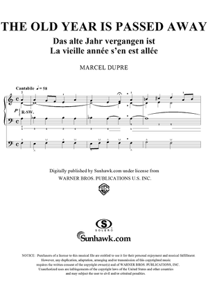 The Old Year is Passed Away, from "Seventy-Nine Chorales", Op. 28, No. 17