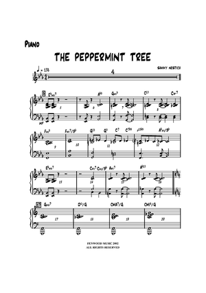 Peppermint Tree - Piano