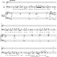 "Lass, o Welt, mich aus Verachtung", Aria, No. 5 from Cantata No. 123: "Liebster Immanuel, Herzog der Frommen" - Piano Score