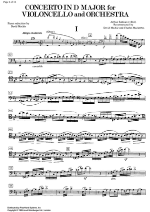 Concerto D Major - Cello