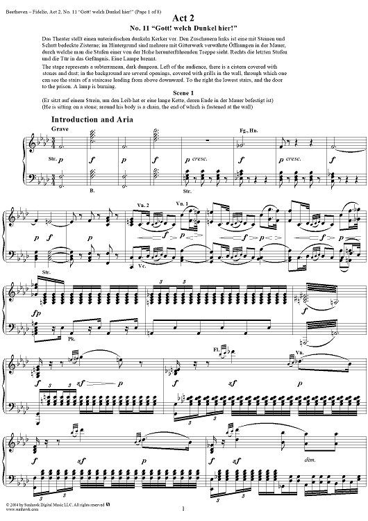 Fidelio, Op. 72, No. 11: "Gott! welch Dunkel hier!"