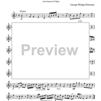 Vivace - from Sonata in F Major - Part 2 Flute, Oboe or Violin