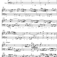 Sonata A Major La Guerra - Score