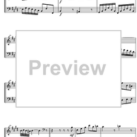 French Suite  6 E Major BWV 817 - Score