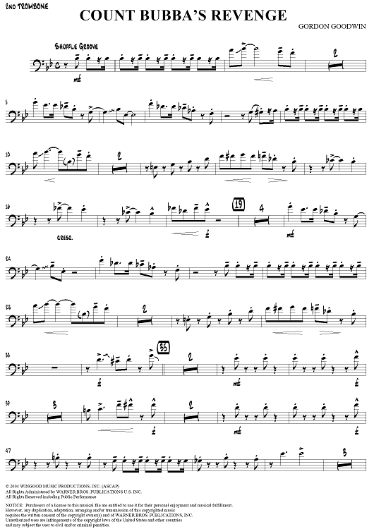 Count Bubba's Revenge - Trombone 2