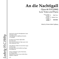 An die Nachtigall Op.46 No. 4