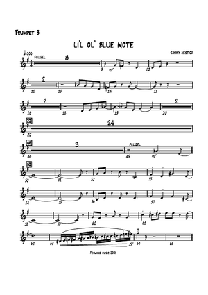Li'l Ol' Blue Note - Trumpet 3