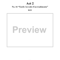 "Tardi s'avvede d'un tradimento", No. 16 from "La Clemenza di Tito", Act 2 (K621) - Full Score
