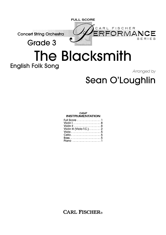 The Blacksmith - Score