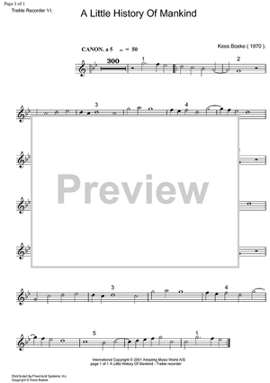 A Little History of Mankind - Recorder 6