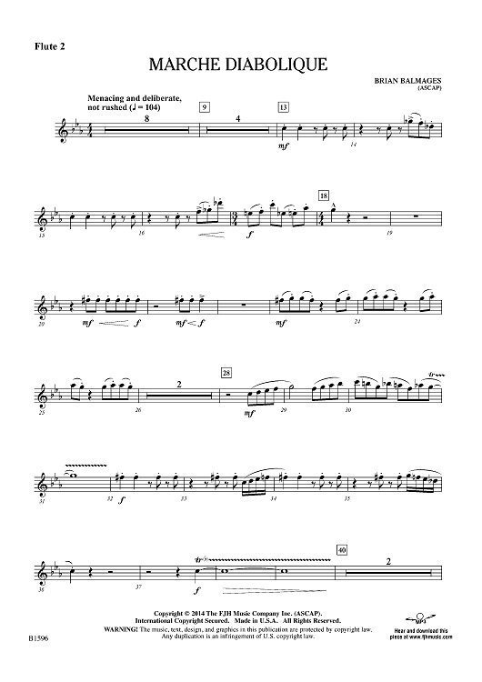 Marche Diabolique - Flute 2