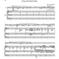 Canzona della notte scura - Organ Score