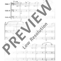 Music for Three Violoncelli - Score and Parts