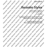 Recorder Styles - Percussion Score