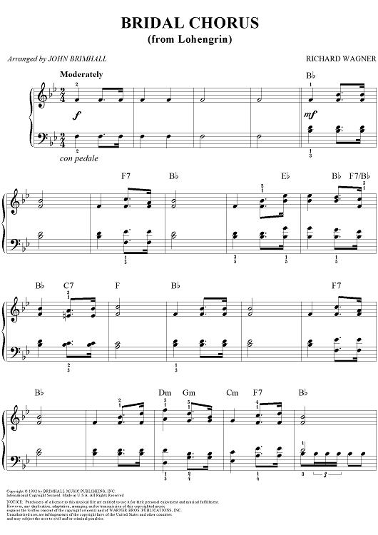 Bridal Chorus From Lohengrin