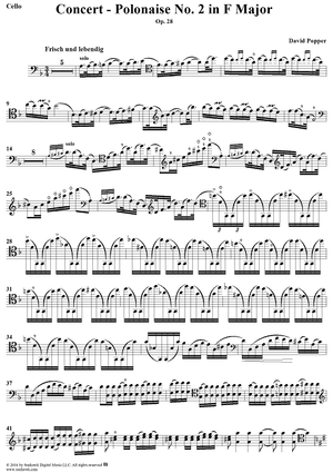 Concert - Polonaise No. 2 in F Major, Op. 28 - Cello