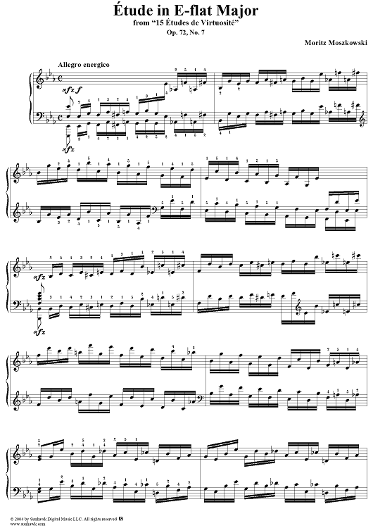 Etude in E-flat Major, Op. 72, No. 7