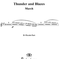 Thunder and Blazes March (Entry of the Gladiators) - D-flat Piccolo