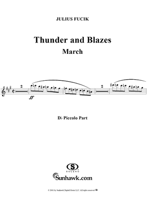Thunder and Blazes March (Entry of the Gladiators) - D-flat Piccolo