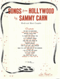 Songs from Hollywood by Sammy Cahn