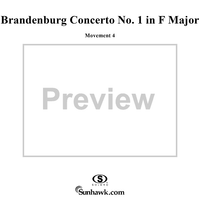 Brandenburg Concerto No. 1: Menuetto/Trio/Polonaise/Trio - Score