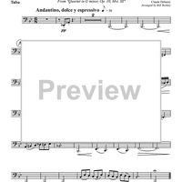 Andantino - From "Quartet in G minor, Op. 10, Mvt. III" - Tuba