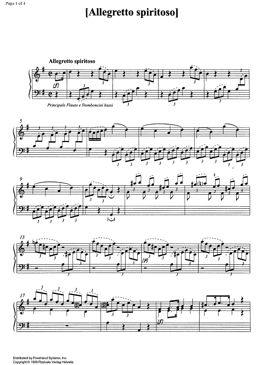 Allegretto spiritoso - Organ/Harpsichord