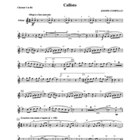 Callisto - Clarinet 1 in B-flat