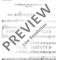 O Heiland, reiss die Himmel auf - Choral Score