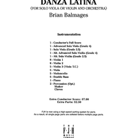 Danza Latina - Score Cover