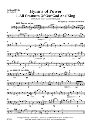 Hymns of Power for 2 Violins and Piano - Cello (for Violin 2)