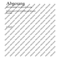 Abgesang - Score