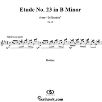 Etude No. 23 in B minor - From "24 Etudes"  Op. 48