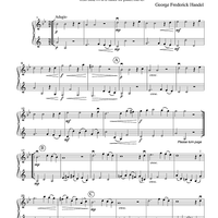 Sarabande - from Suite #4 in D minor for piano, 2nd set